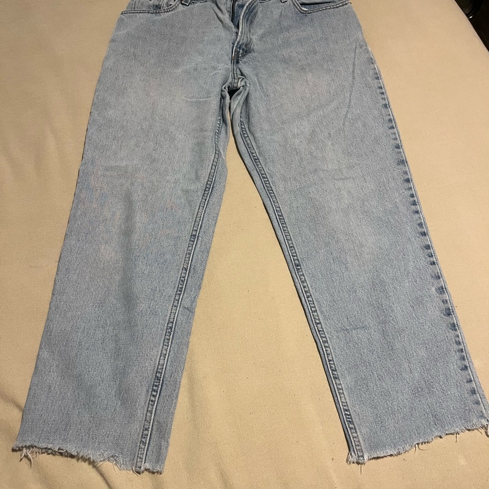 Levi's Light Blue Cropped Jeans